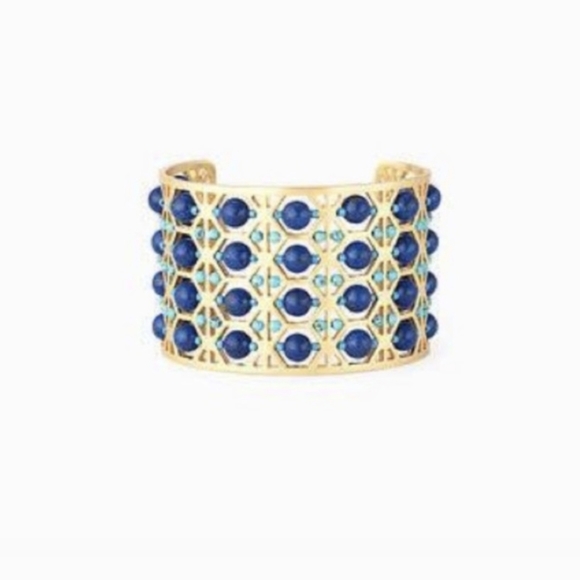 STELLA&DOT blue beaded abacus cuff - Picture 5 of 6